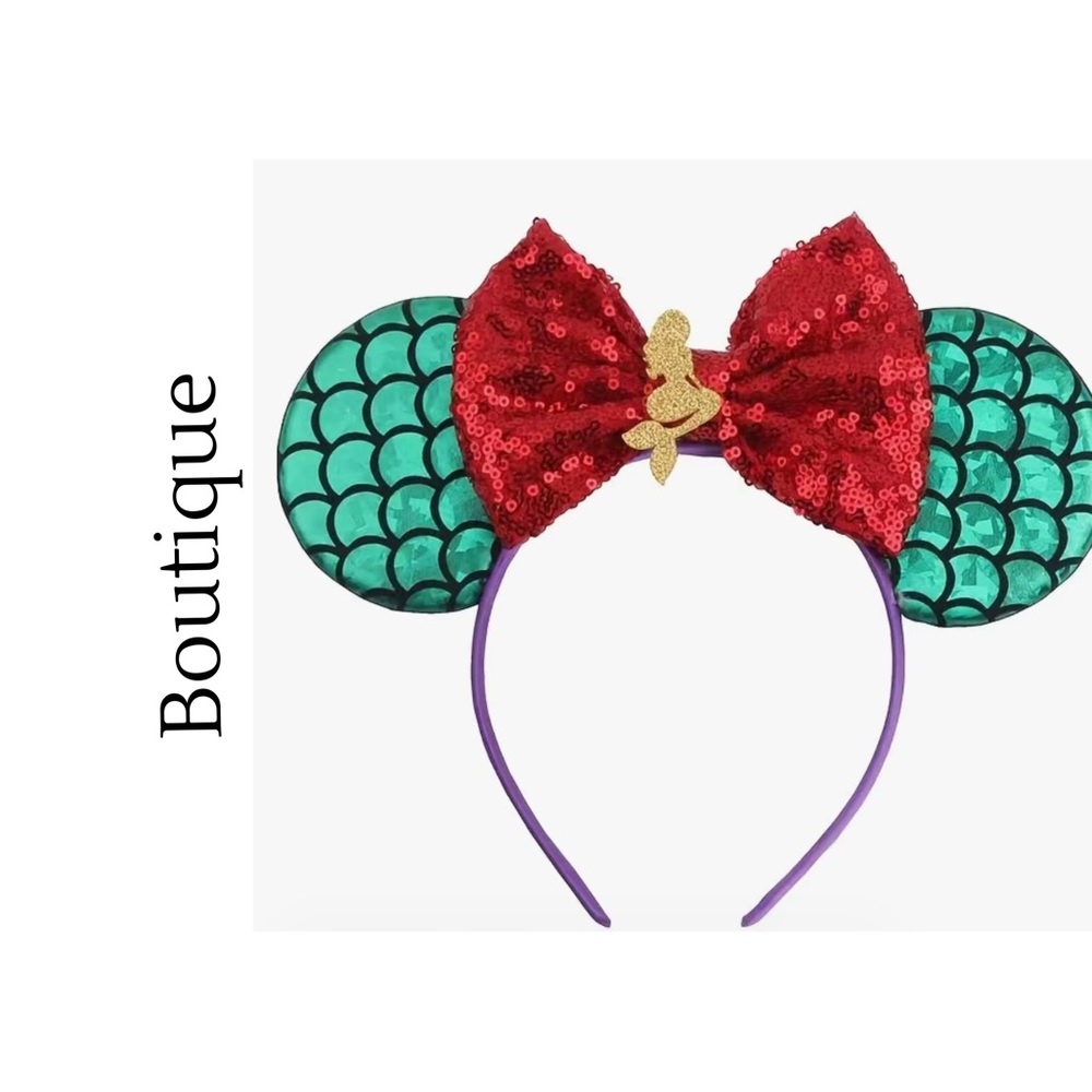 Little Mermaid Minnie Mouse Ears Headband